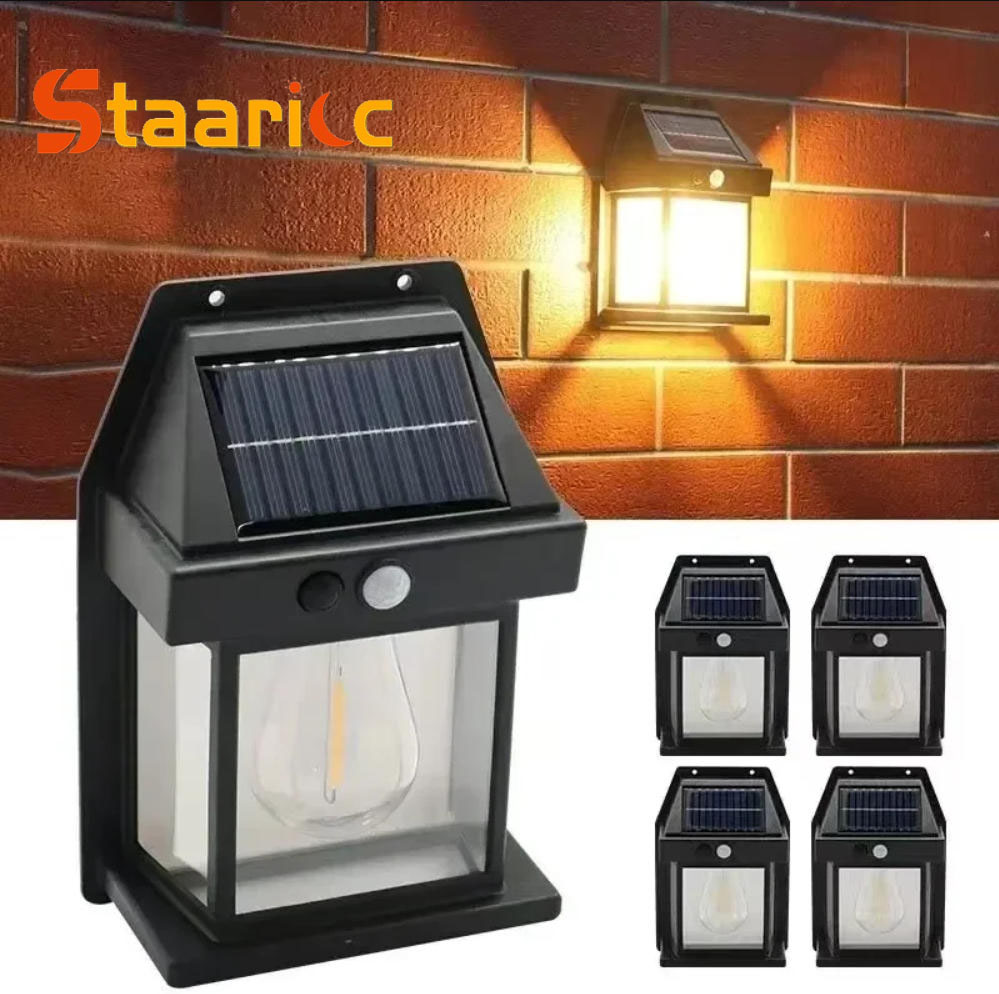 Solar Security Light - Outdoor Solar Tungsten Wall Light with