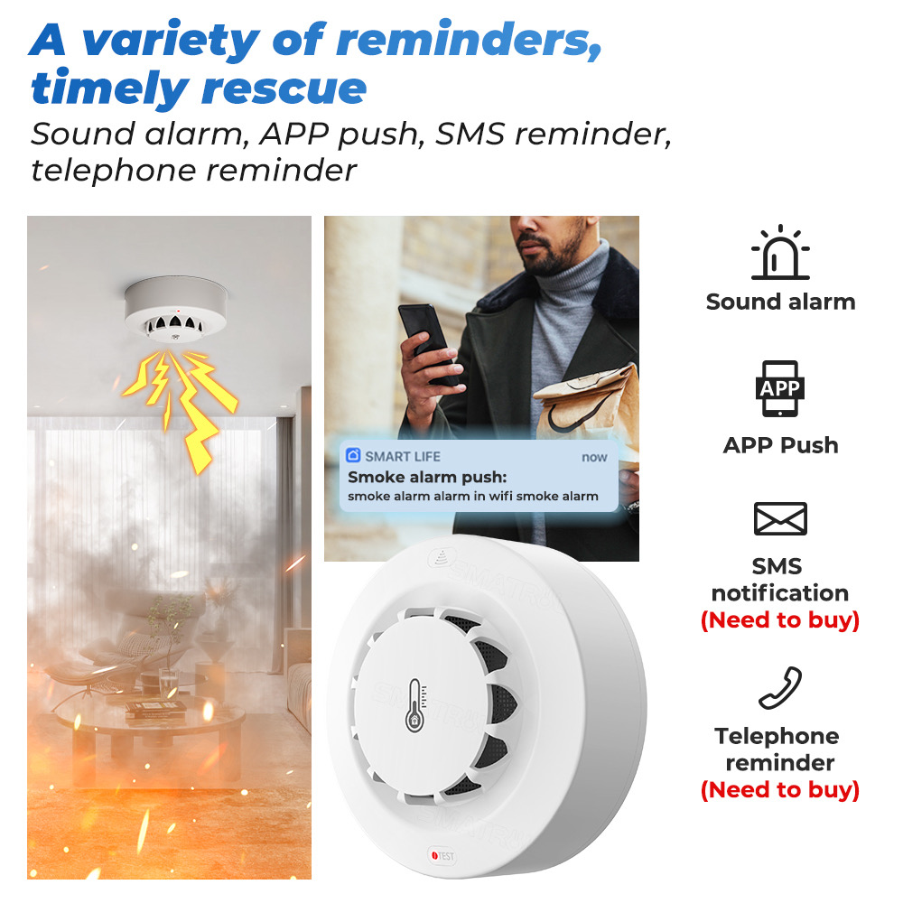 Tuya WiFi Temperature and Humi - огляд і ціна Home Security With Alarm