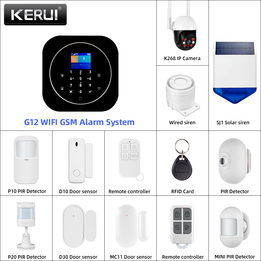 KERUI G12 2G Wifi Wireless Hom - огляд і ціна Home Security No Wifi