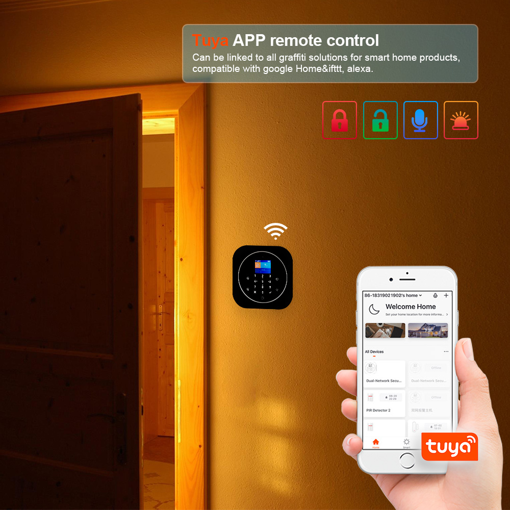 KERUI G12 2G Wifi Wireless Hom - огляд і ціна Home Security No Wifi