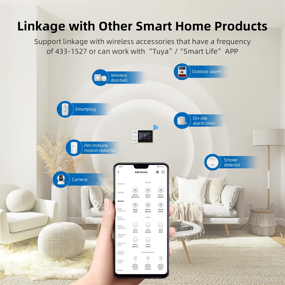 2.4G WIFI Smart GSM Alarm Syst - огляд і ціна Home Security No Wifi