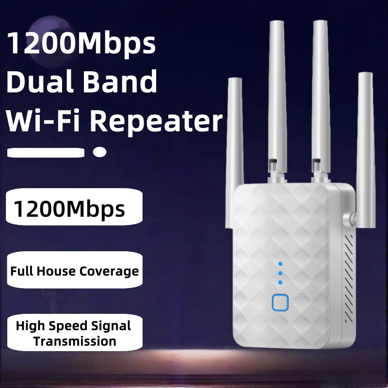 1200Mbps Dual Band WiFi Repeat - огляд і ціна Home Security No Wifi