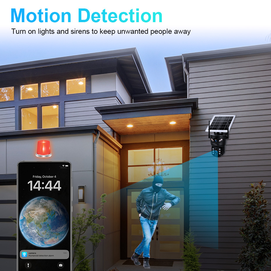 KERUI 6MP 4G SIM WiFi Solar Ca - огляд і ціна Home Security And Cctv