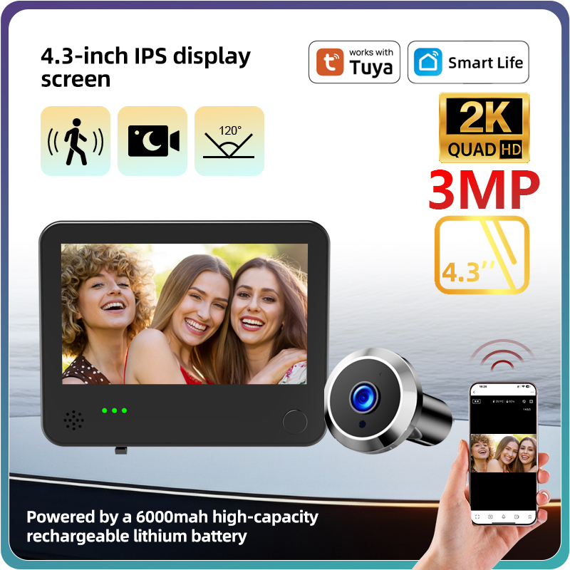 Danmini 4.3inch 2K Smart Life  - огляд і ціна Home Security Indoor Cameras