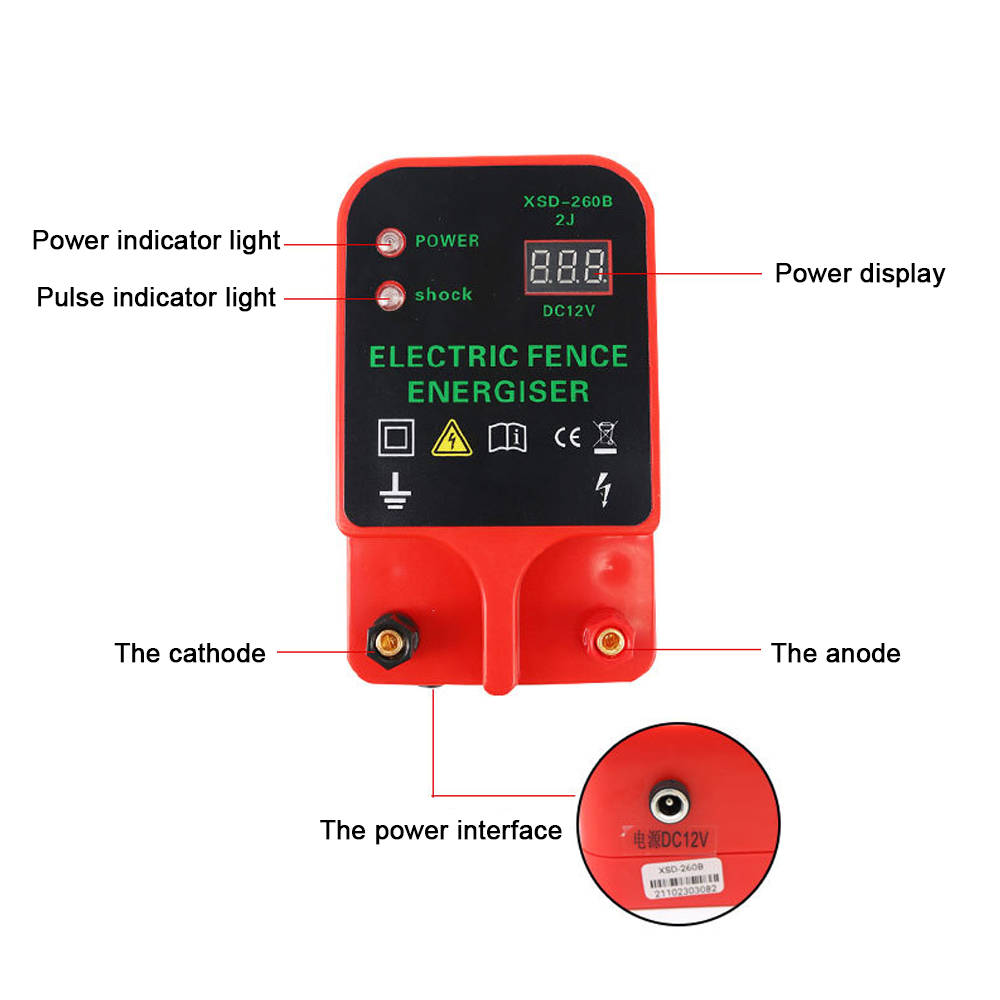 Livestock High Voltage Pulse C - огляд і ціна Home Security Electric Fence