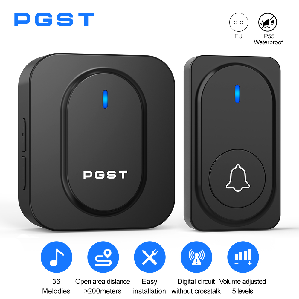 PGST Wireless Doorbell 36 Chim - огляд і ціна Home Security Lights Outdoors