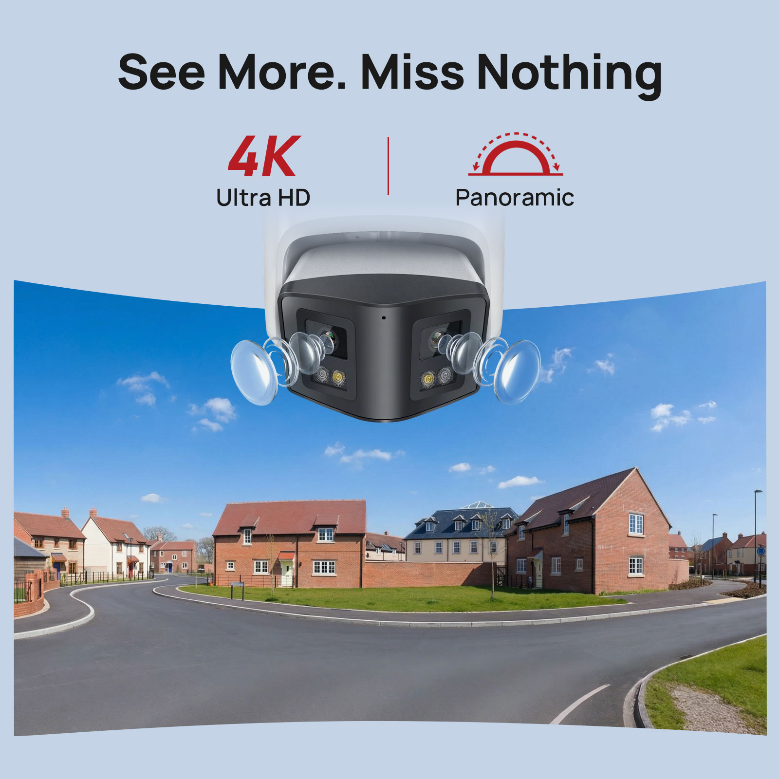 Vikylin 8MP Panoramic Smart Du - огляд і ціна Home Security Lights Outdoors