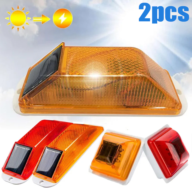 2Pcs Solar Strobe Warning Ligh - огляд і ціна Solar Security Light