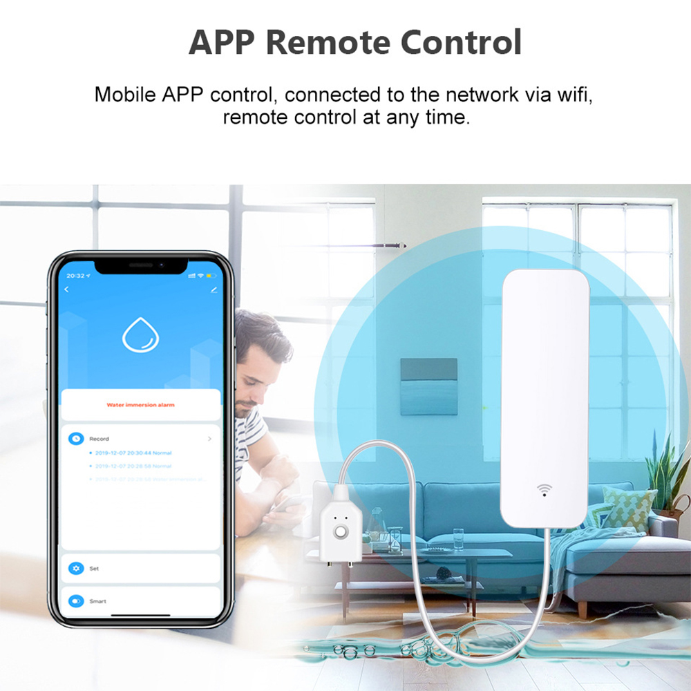 Tuya WiFi Water Leak Sensor, W - огляд і ціна Home Security Tools