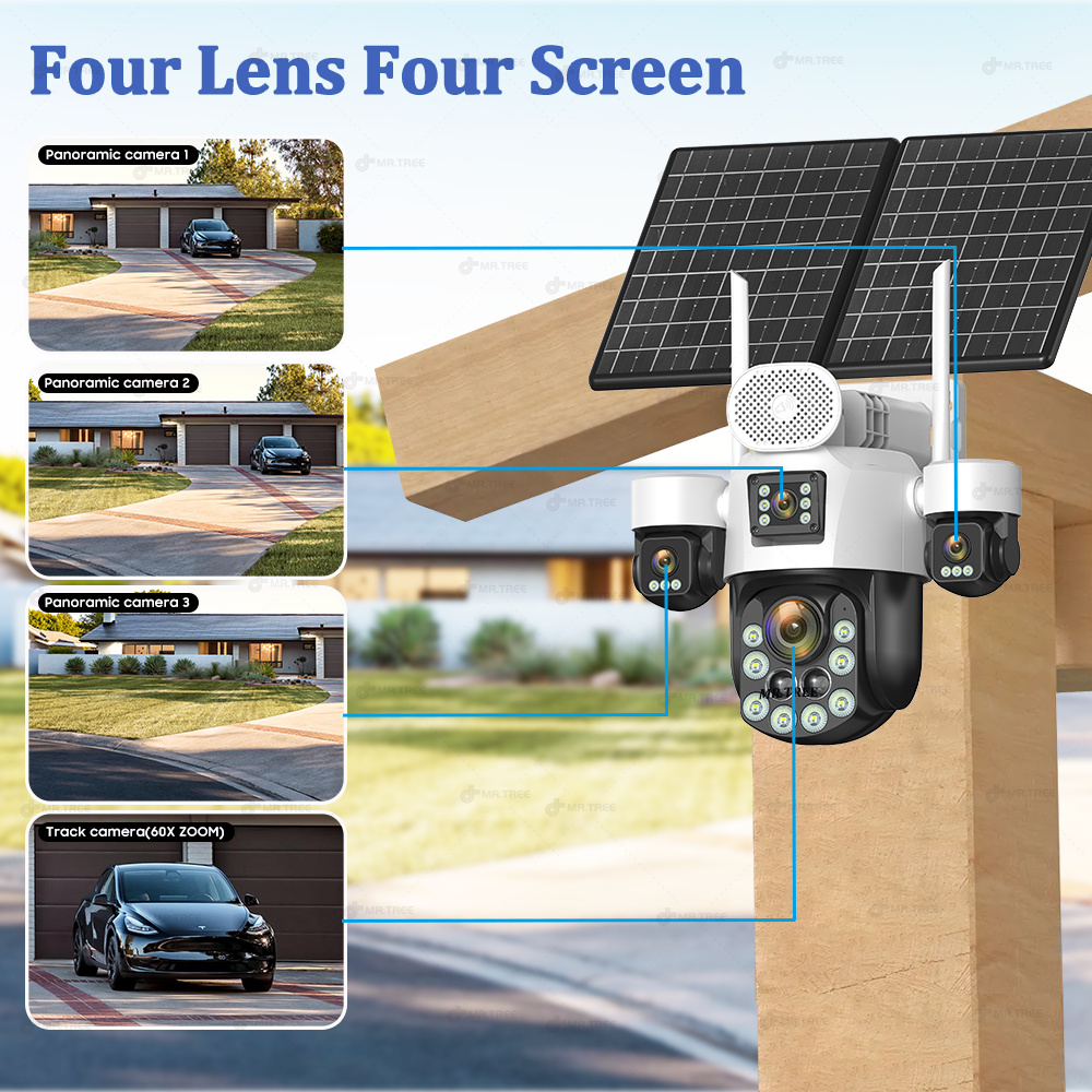 AOV Four Lens Outdoor Surveill - огляд і ціна Home Security Tools
