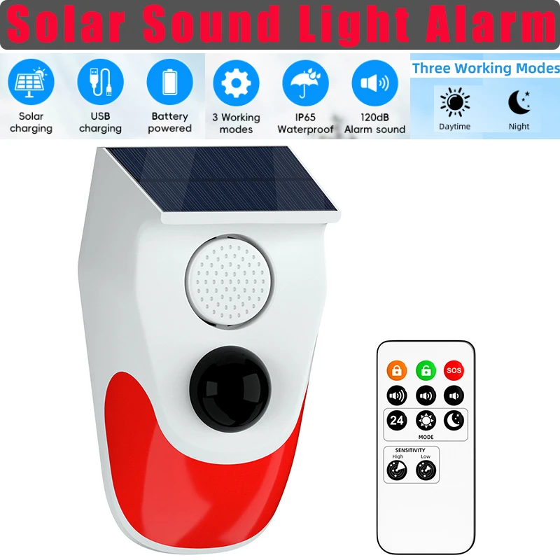 Solar Sound Light Alarm Wirele - огляд і ціна Solar Security Light