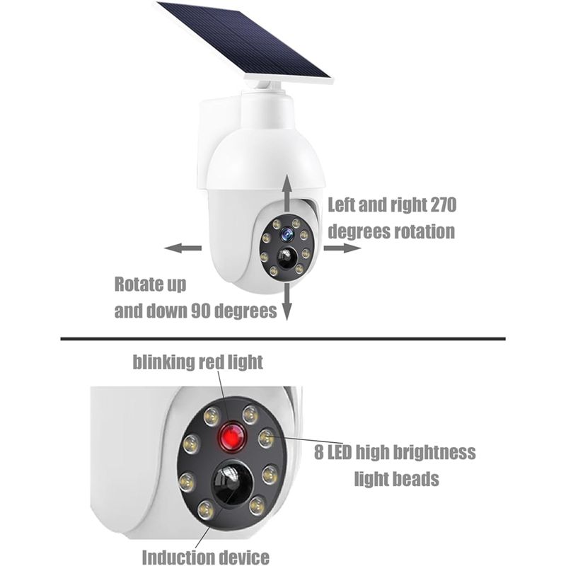 3-Lens 4G Wifi Surveillance Ca - огляд і ціна Home Yard Security Cameras