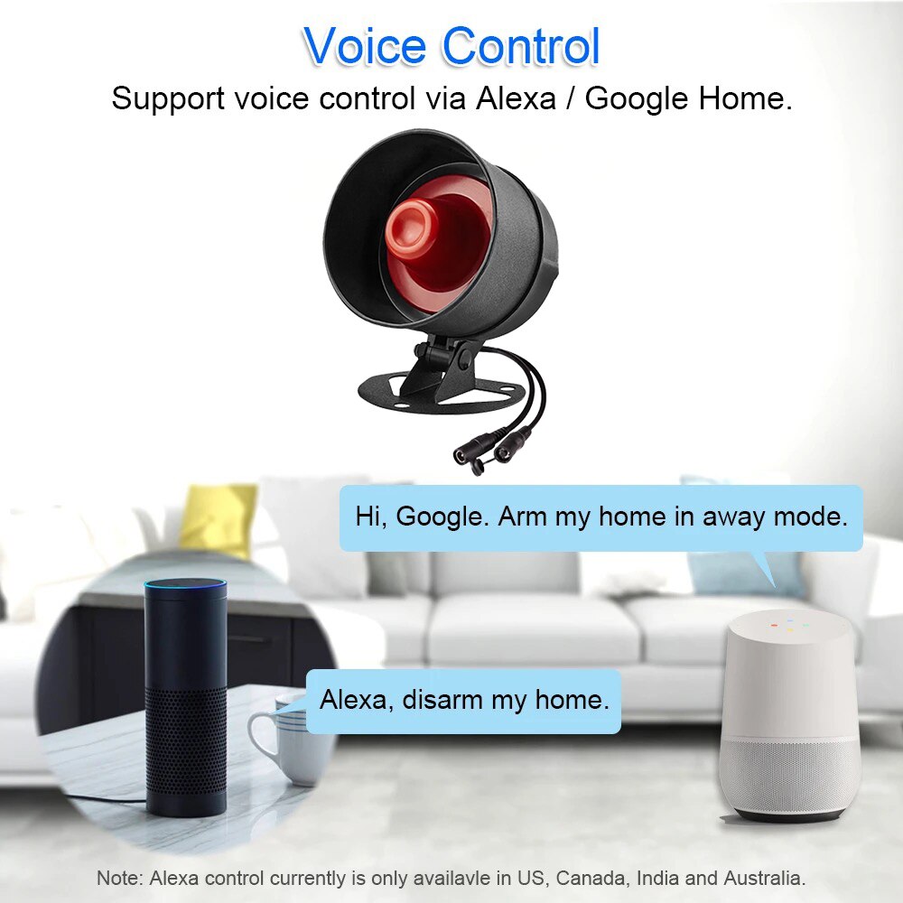 ONENUO Tuya WIFI Alarm Siren L - огляд і ціна Home Security No Wifi
