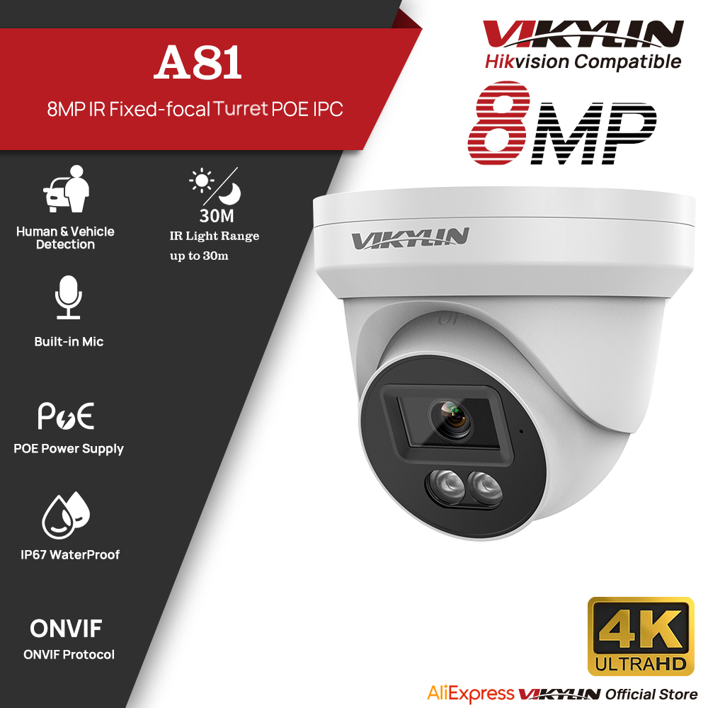 VIKYLIN 8MP HD IP Security Cam - огляд і ціна Home Security Lights Outdoors