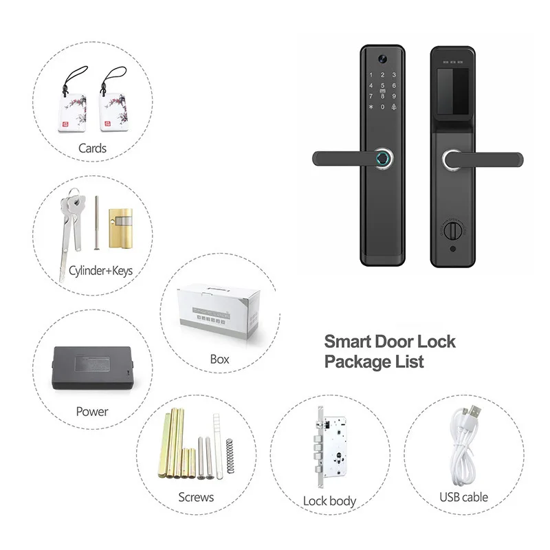 Smart Home Security Door Lock  - огляд і ціна Home Security Features