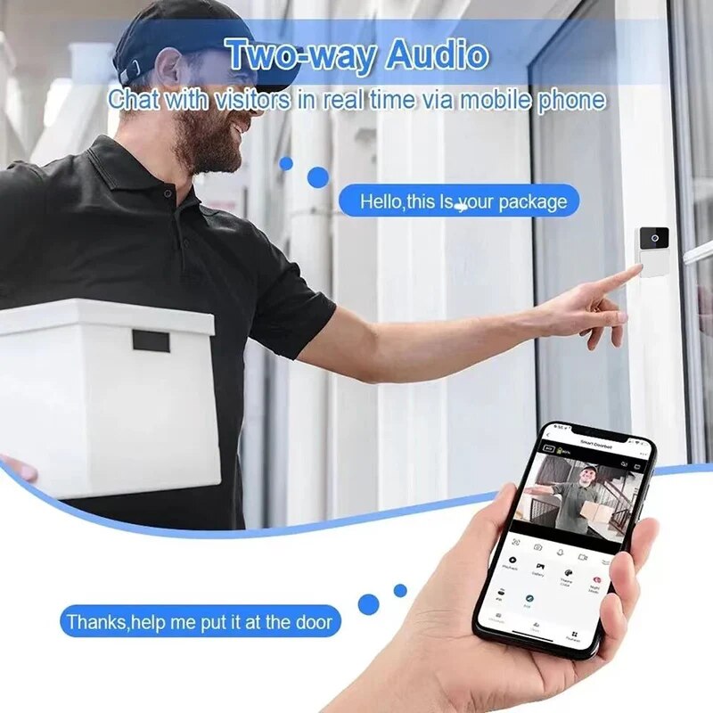 Wireless WiFi Video Doorbell f - огляд і ціна Home Security Features