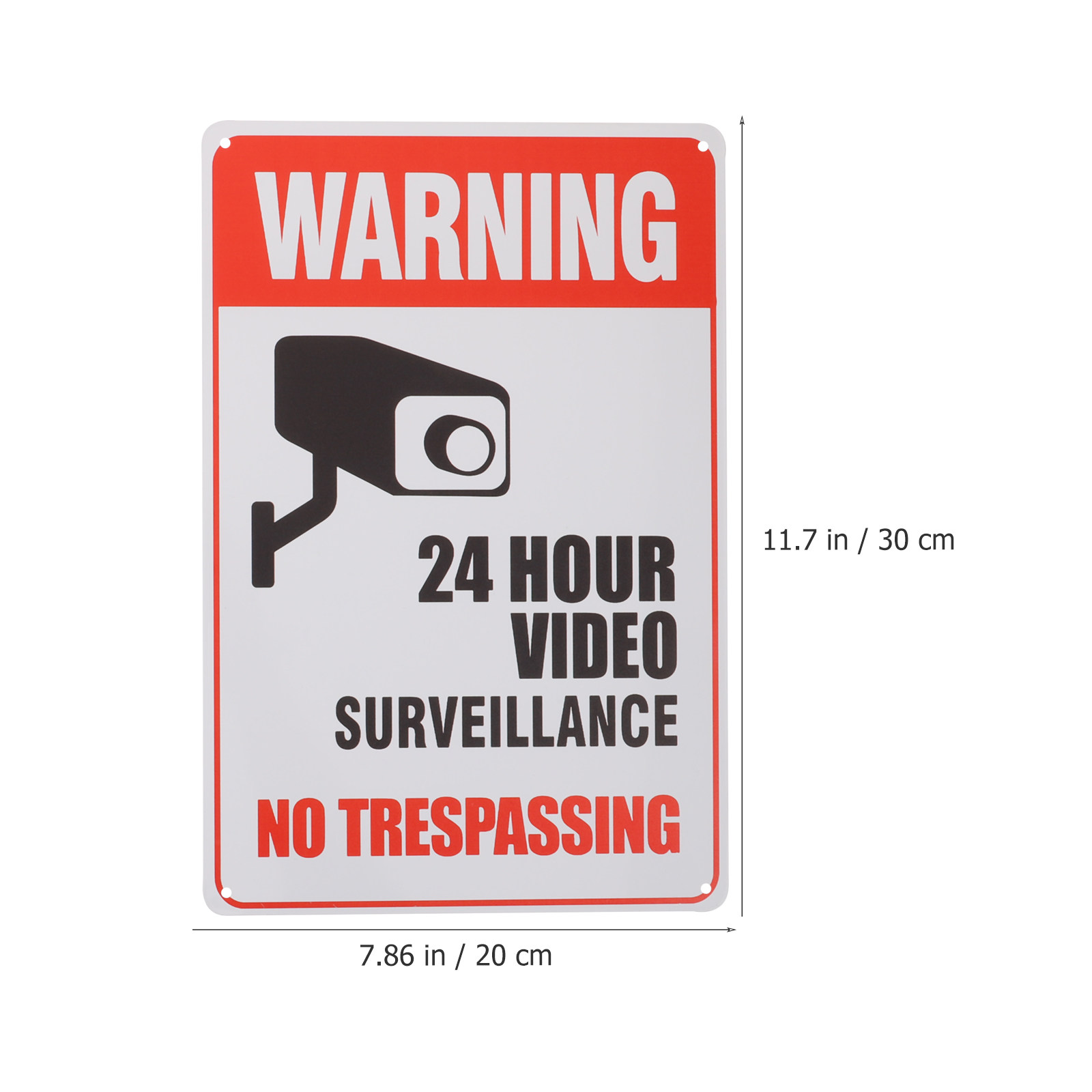 2Pcs No Trespassing Sign Sturd - огляд і ціна Home Yard Security Cameras