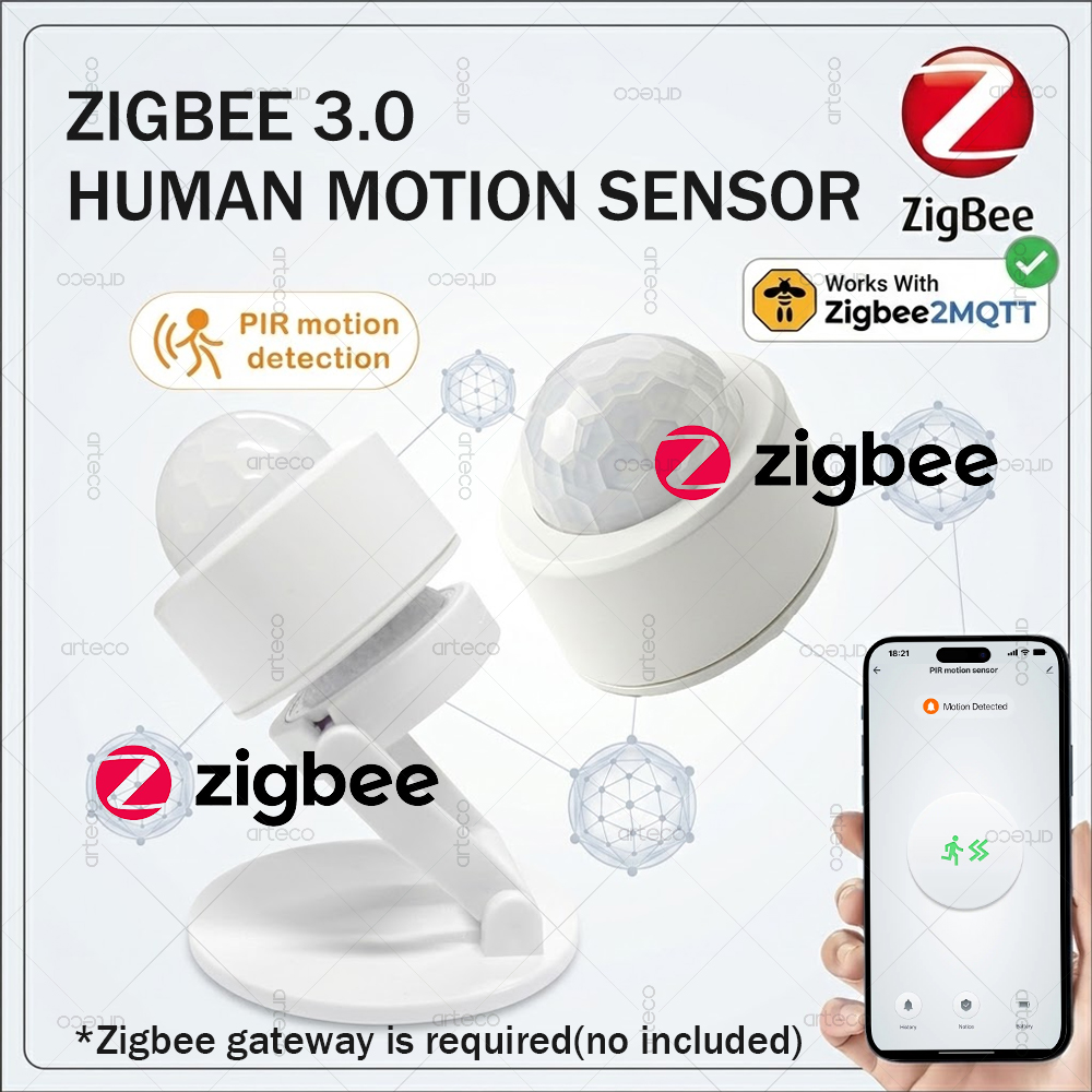 Zigbee 3.0 Mini PIR Motion Sen - огляд і ціна Home Security With Alarm
