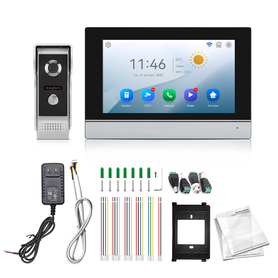 7Inch IPS Screen 2MP  Tuya Rem - огляд і ціна Home Security No Wifi