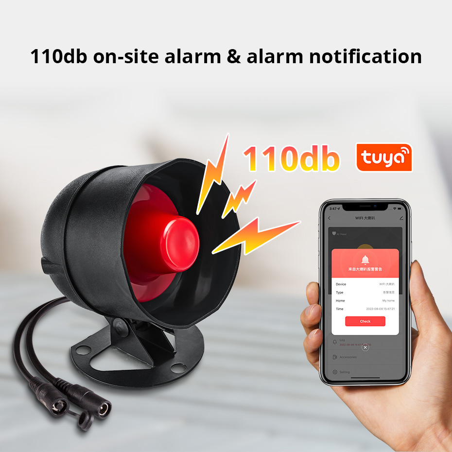 KERUI Tuya WIFI Loudly Speaker - огляд і ціна Home Security No Wifi