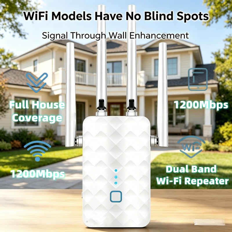 1200Mbps WiFi Repeater Wireles - огляд і ціна Home Security No Wifi