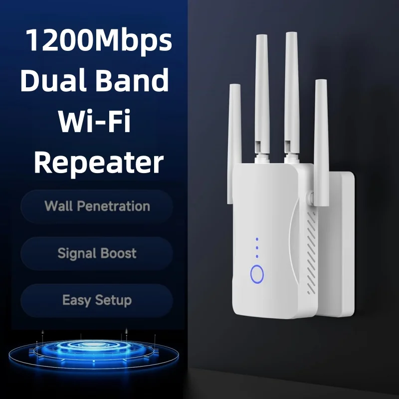 2.4G/5GHz Dual Band WiFi Repea - огляд і ціна Home Security No Wifi