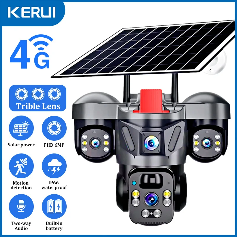 KERUI Outdoor PTZ 6MP 4G SIM W - огляд і ціна Home Security And Cctv
