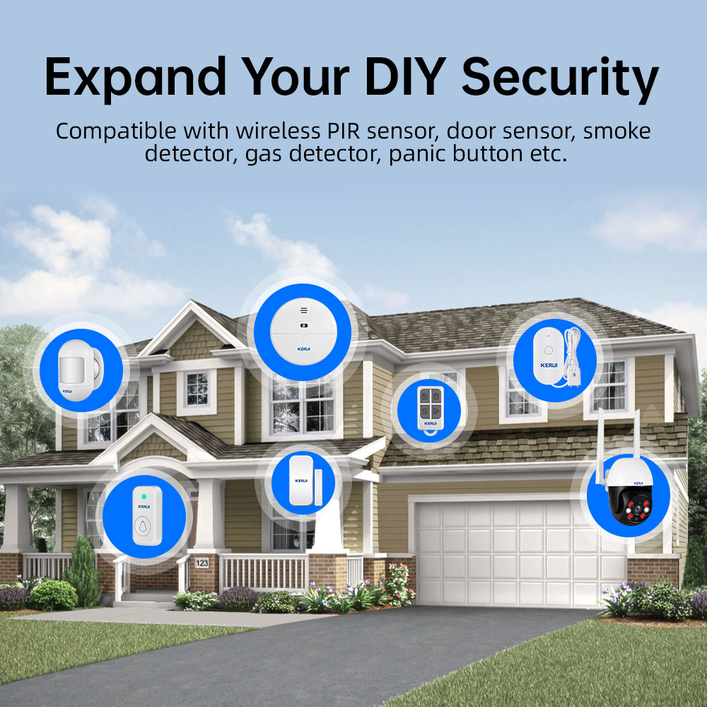 KERUI Tuya Wireless Home Alarm - огляд і ціна Home Security No Wifi