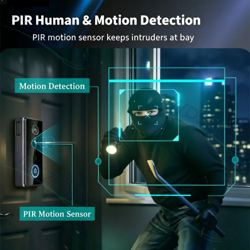 New Waterproof Wireless Doorbe - огляд і ціна Home Security Indoor Cameras