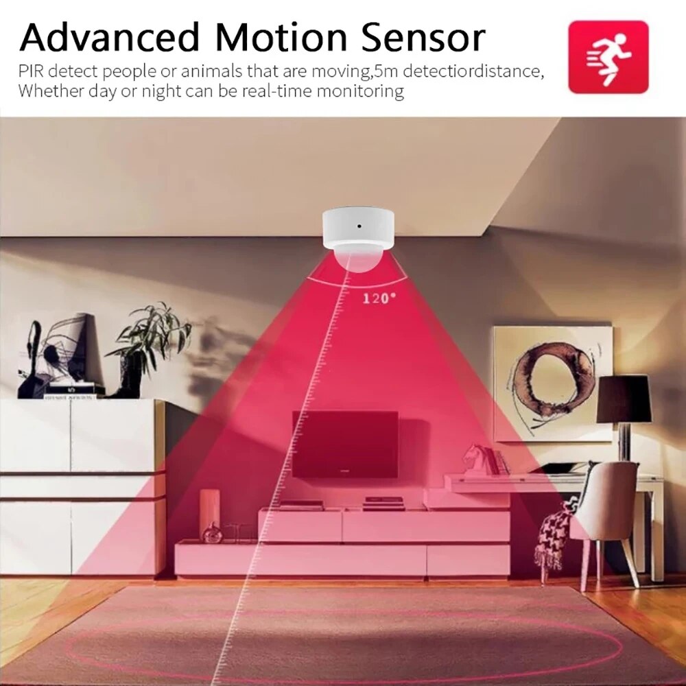 Zigbee Mini PIR Motion Sensor  - огляд і ціна Home Security With Alarm