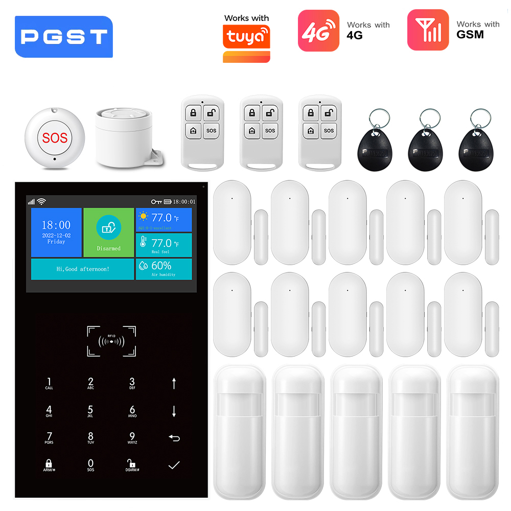 4G GSM WiFi Alarm System Work  - огляд і ціна Home Security No Wifi