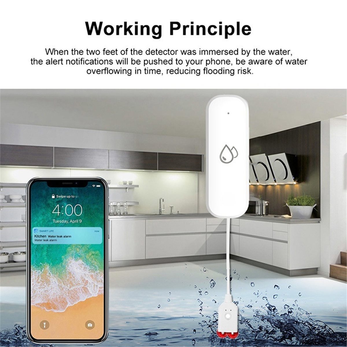 Compatible ZigBee Water Leak S - огляд і ціна Home Security With Alarm